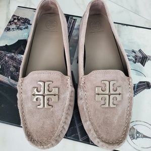 TORY BURCH suede loafers